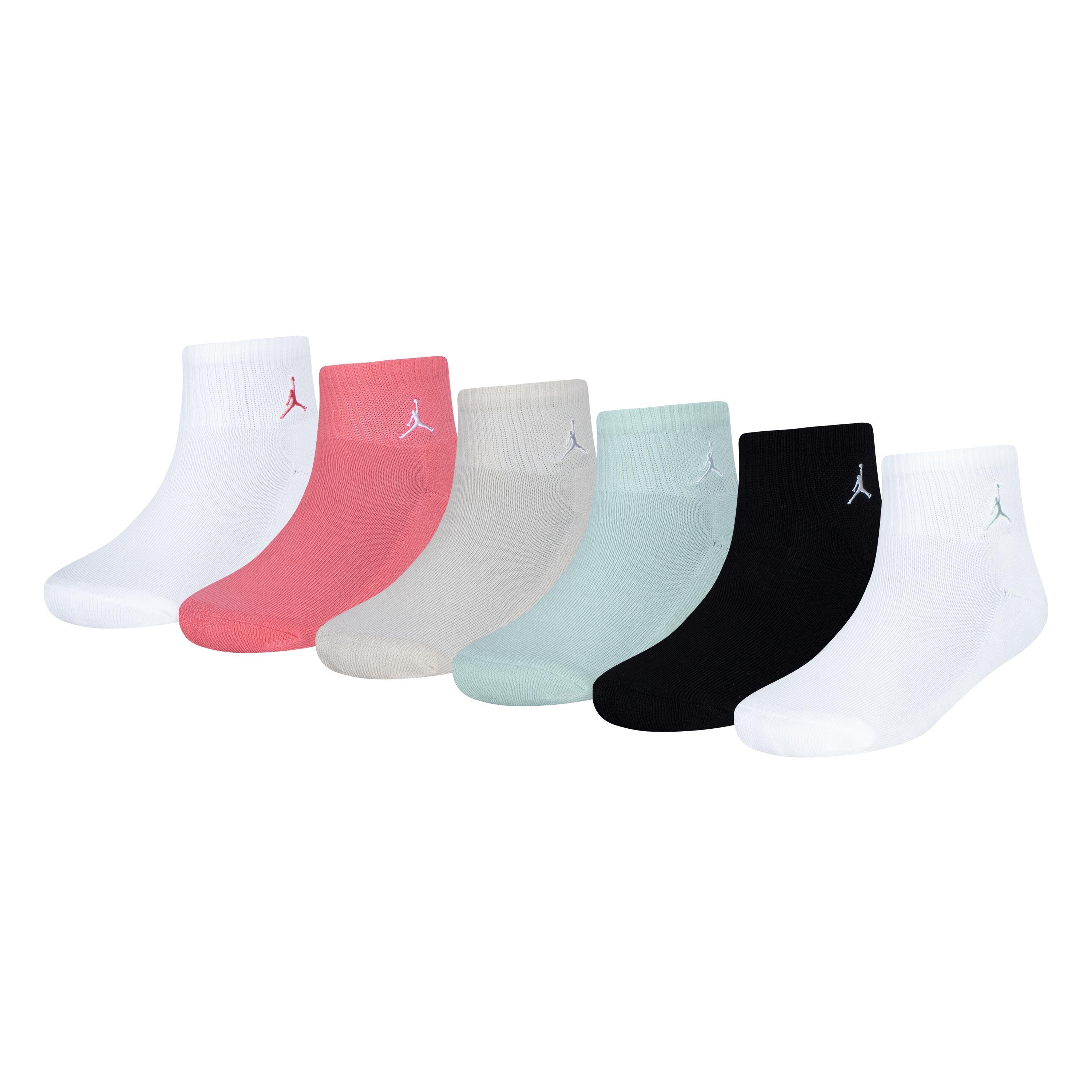 Jordan Big Girls' 6-Pack Ankle Socks - Seafoam